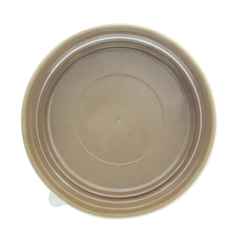 Bucket & Tub With PP Lid 40 OZ Paper Kraft Round 25 Count/Pack 8 Packs/Case 200 Count/Case