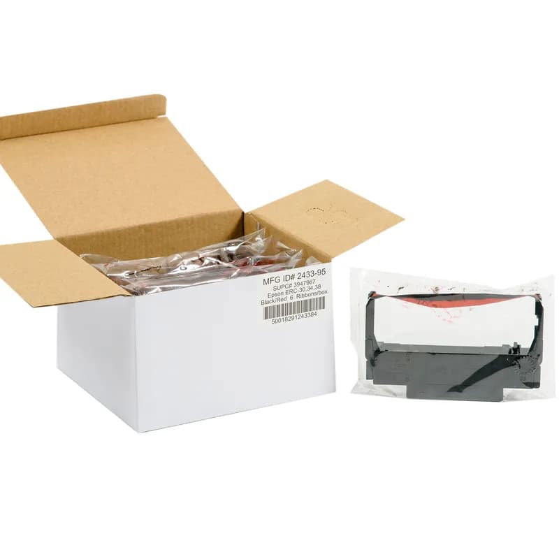 Register Ribbon Black Red 6/Case