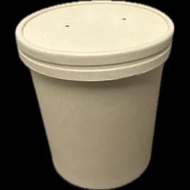 Victoria Bay Food Container Base & Lid Combo 16 OZ Paper Kraft Round 250/Case