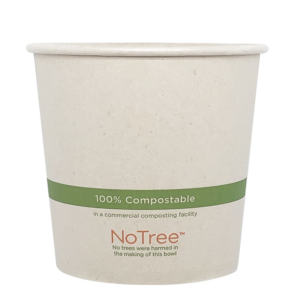 NoTree® Food Container Base 24 OZ Paper 500/Case