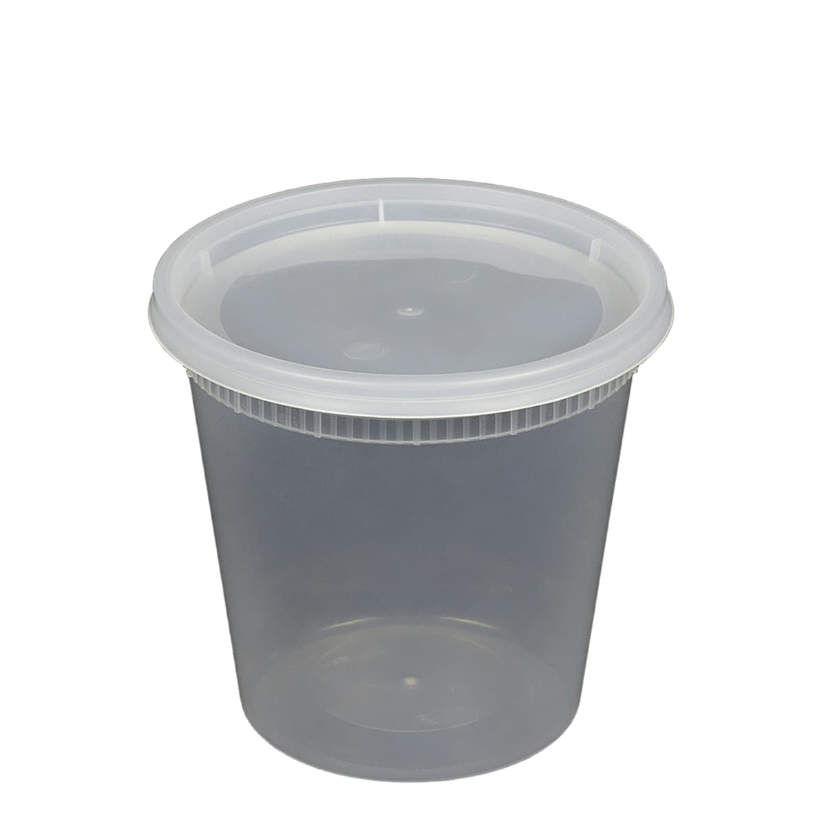 Victoria Bay Deli Container Base & Lid Combo 24 OZ PP Clear Round 240/Case