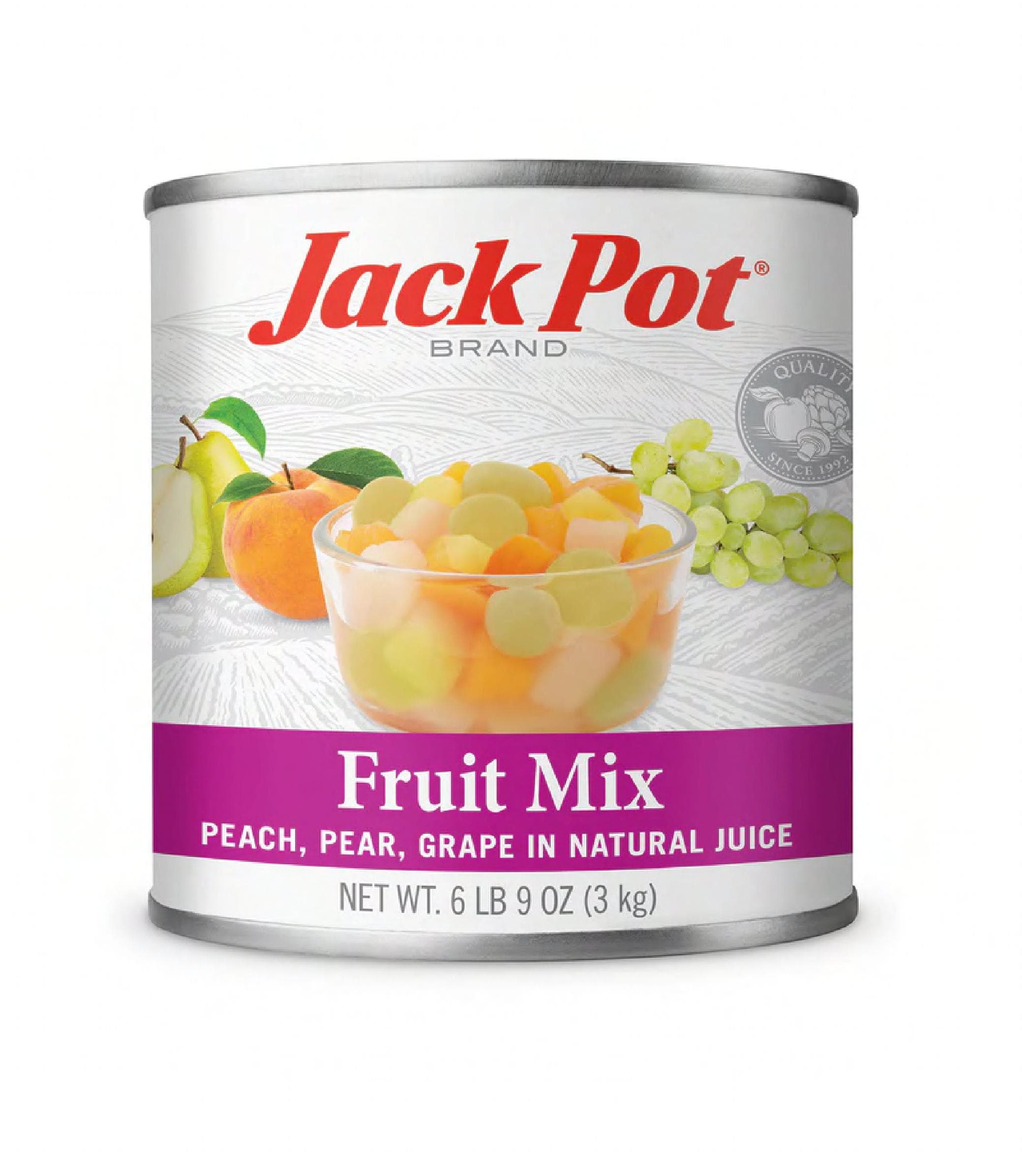 Jackpot Fruit Cocktail In Juice #10 CN 6/Case