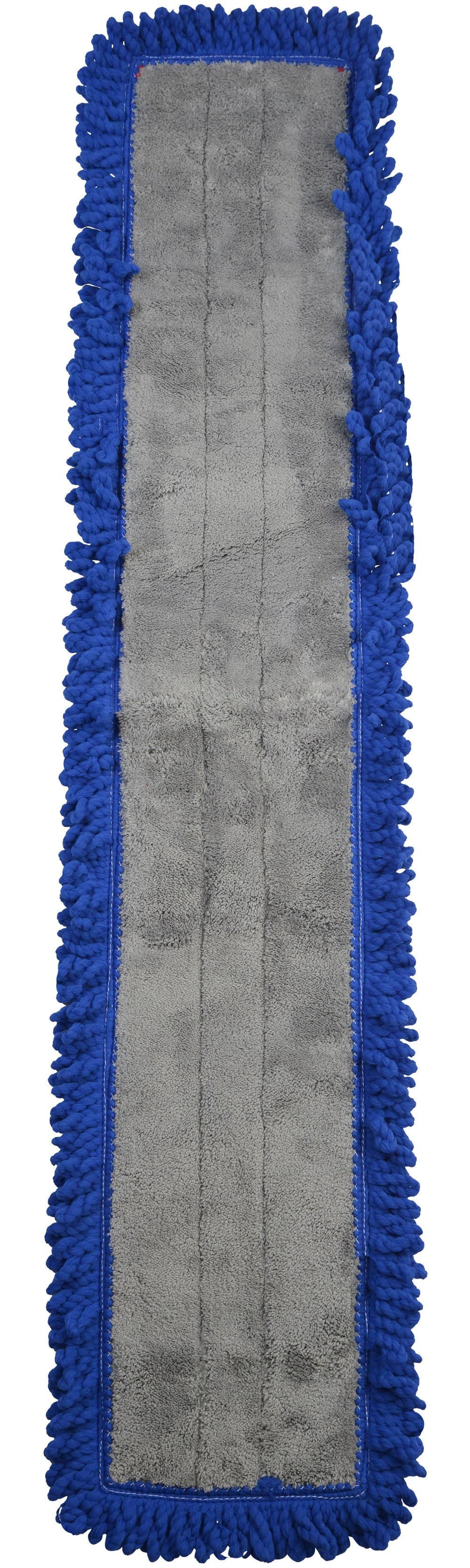 Dust Mop 24X5 IN Blue Microfiber Loop End 1/Each