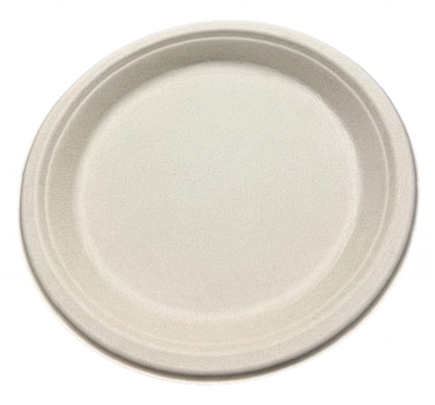 Victoria Bay Plate 9 IN Sugarcane Kraft Unbleached 500/Case