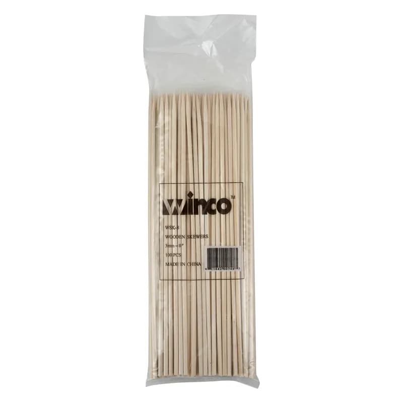 Skewer 8 IN Bamboo 100/Bag