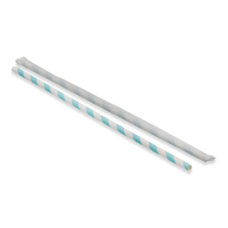 Victoria Bay Straw 10 IN Blue White Wrapped 3000/Case