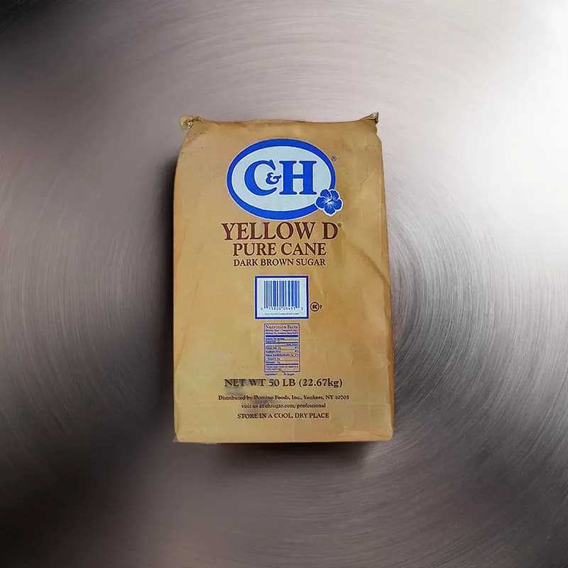 C&H Yellow D Dark Brown Sugar 50 LB 1/Bag