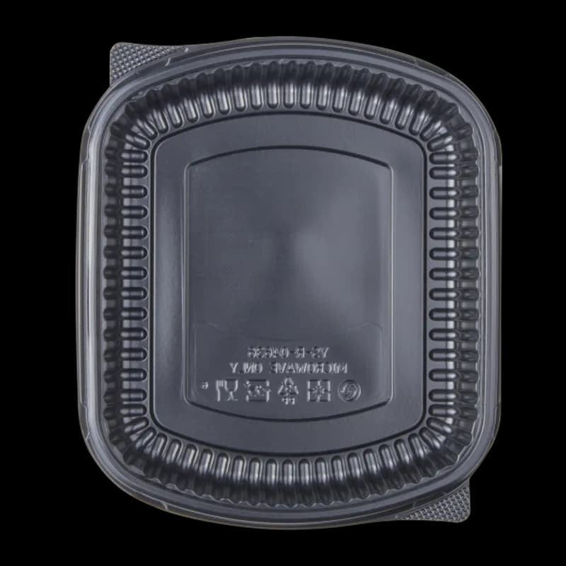 Take-Out Container 36 OZ 9.2X7.8X1.7 IN PP Black 300/Case