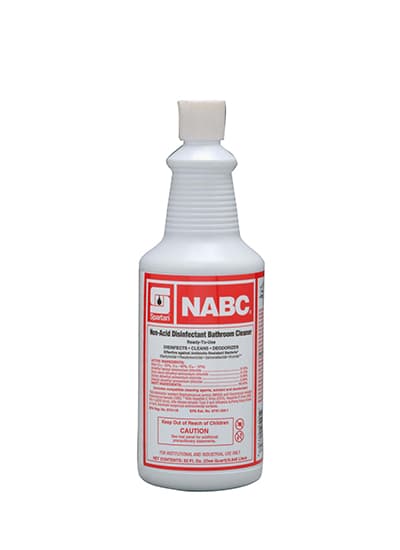 NABC® Floral Restroom Cleaner Disinfectant Deodorizer 1 QT Multi Surface Daily Neutral RTU Non-Acid 12/Case
