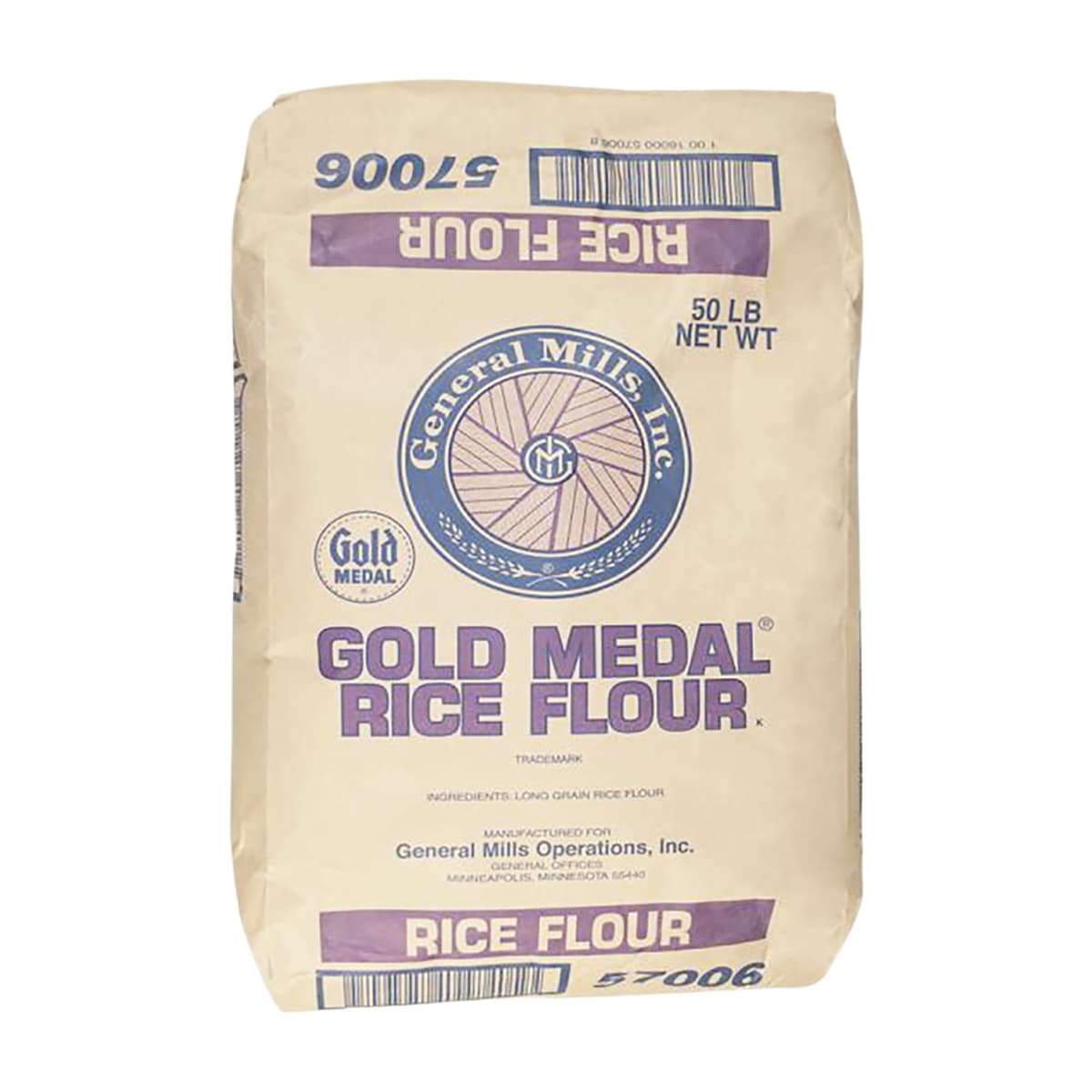 Gold Medal Rice Flour 50 LB Untreated 1/Bag