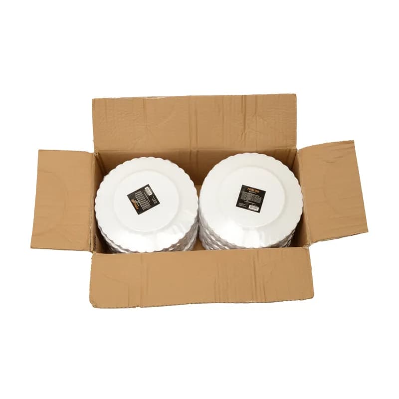 Flairware Plate 9 IN Plastic White Round 180/Case