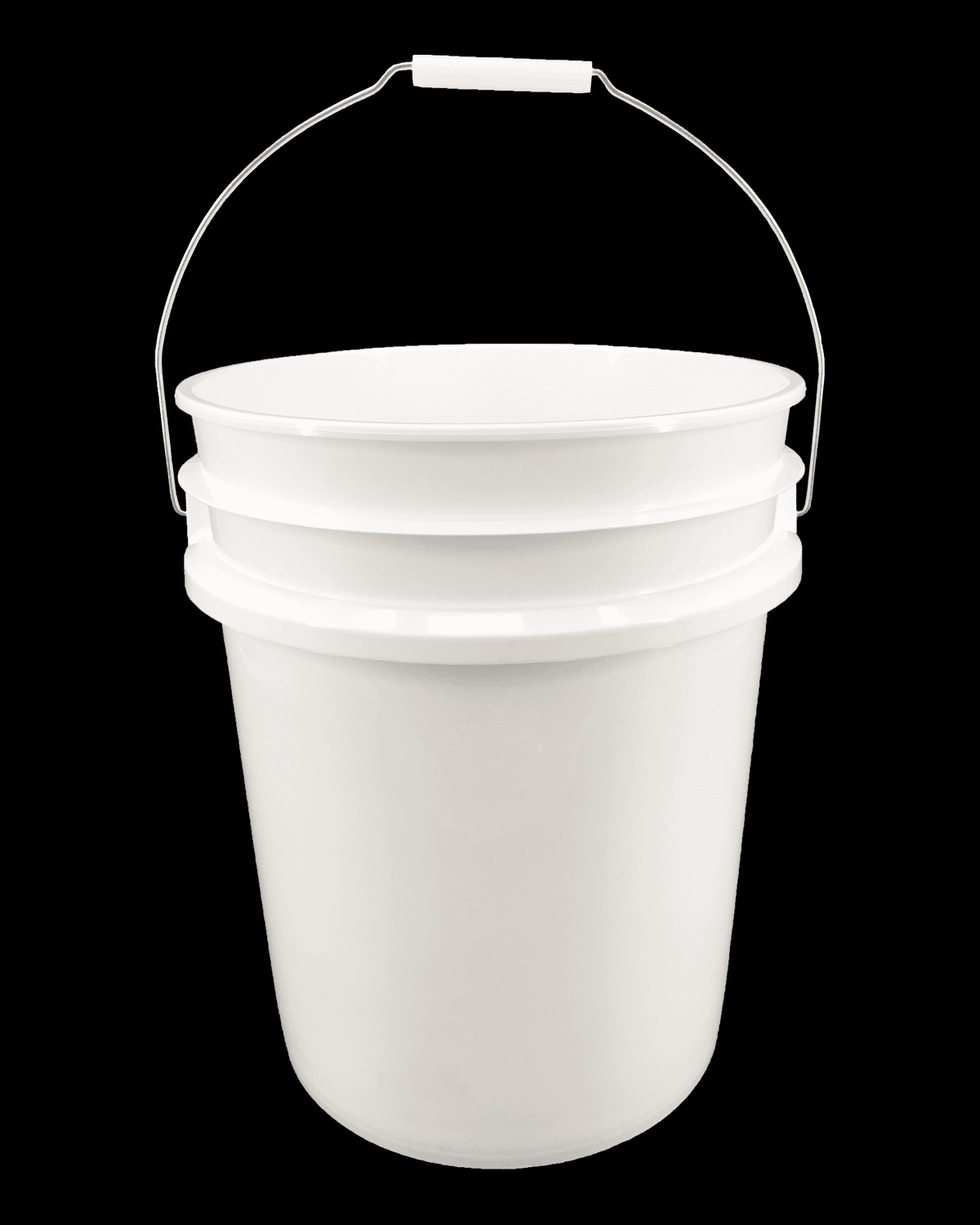 Pail 5 GAL HDPE White With Wire Handle 120/Pallet