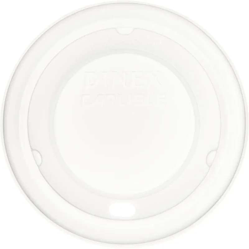Dinex® Fenwick Lid Flat PS Translucent For 8 OZ Mug Cup Sip Through 1000/Case