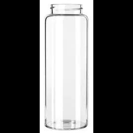 Kinetix Bottle & Lid Combo 33 FLOZ Glass Clear Stainless Steel Lid 12/Case