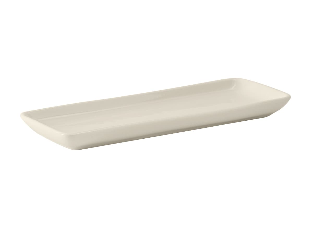 Tray 13.5X5 IN China Eggshell Rectangle Fully Vitrified Oven Safe Dishwasher Safe Microwave Oven Safe 12/Case