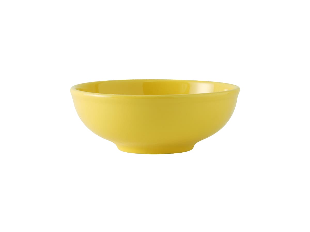 Menudo & Salad Bowl 35 OZ China Saffron Round Mirror Finish Fully Vitrified Dual Ovenable Dishwasher Safe 12/Case