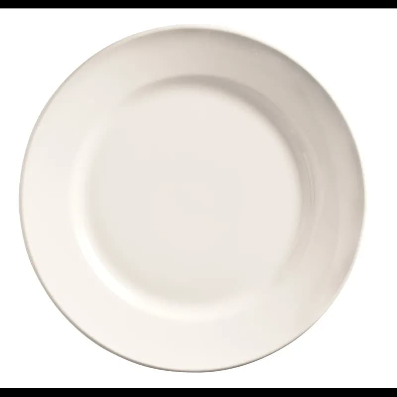 Porcelana Plate 6.25 IN Porcelain Bright White Wide Rim 36/Case