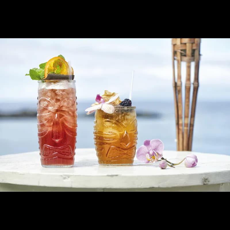Beverage Glass 16 FLOZ Glass Clear Specialty Cocktail
Tiki 12/Case