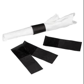 Napkin Bands 4.5X1.5 IN Black 4000/Case