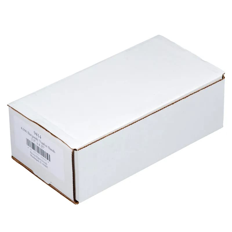 Napkin Bands 4.5X1.5 IN Burgundy 4000/Case