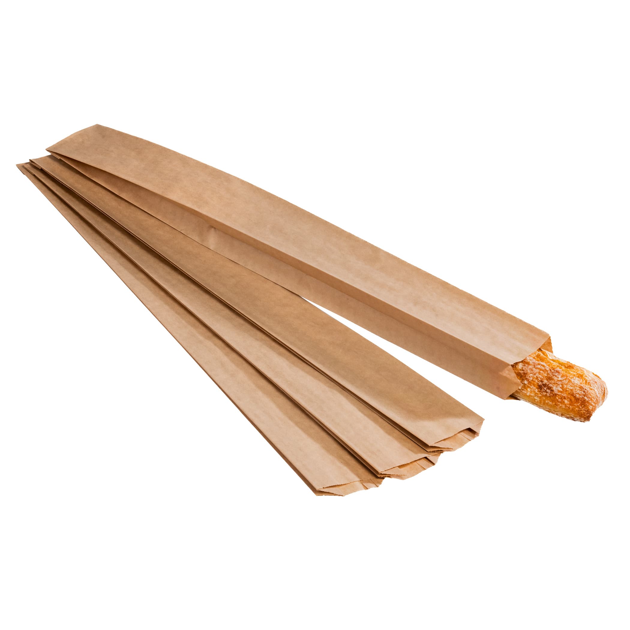 Bread Bag 3.5X2X24 IN Paper Natural Plain 1000/Case