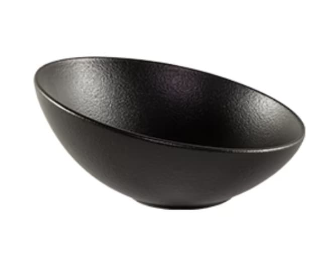 Orbit Collection Bowl 6.25 IN 12 OZ Matte Black Tilt 24/Case
