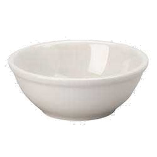 Nappie Bowl Ceramic American White Rolled Edge Fully Vitrified Dual Ovenable Freezer Safe 36/Case