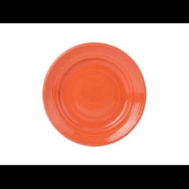 Concentrix Plate 7.5 IN China Papaya Orange Round Wide Rim Fully Vitrified 24/Case