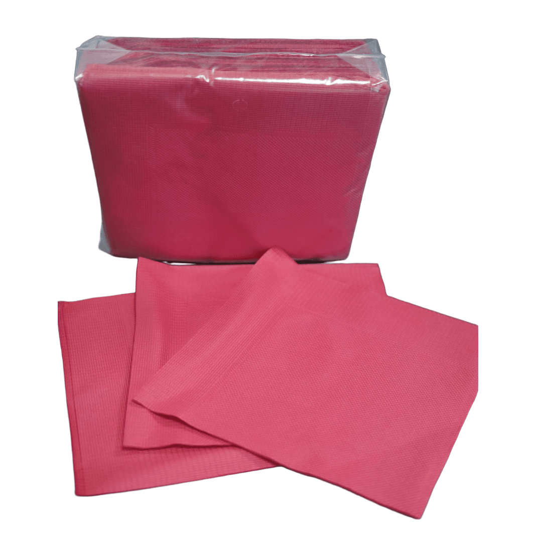 Victoria Bay Beverage Napkins 10X10 IN 5X5 IN Red Virgin Paper 2PLY 250 Count/Pack 4 Packs/Case