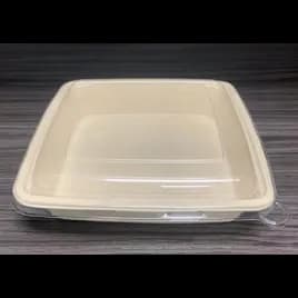 Lid 9X9 IN PET Clear Square For 32-48 OZ Container 300/Case