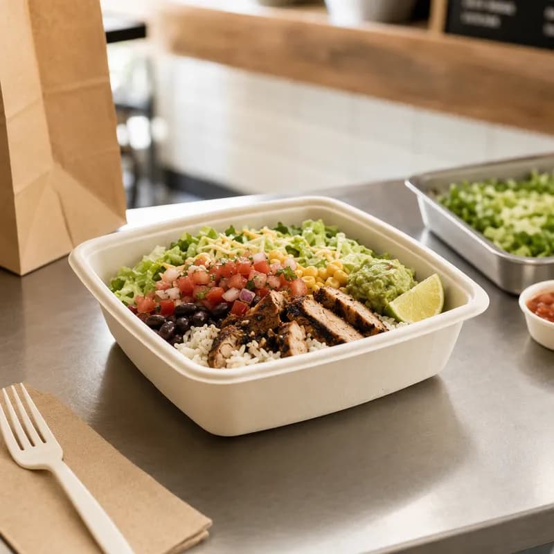 Take-Out Container 48 OZ 9X9 IN Square 300/Case