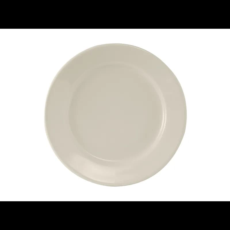 Reno Plate 9 IN China Eggshell Round Wide Rim Rolled Edge Fully Vitrified 24/Case