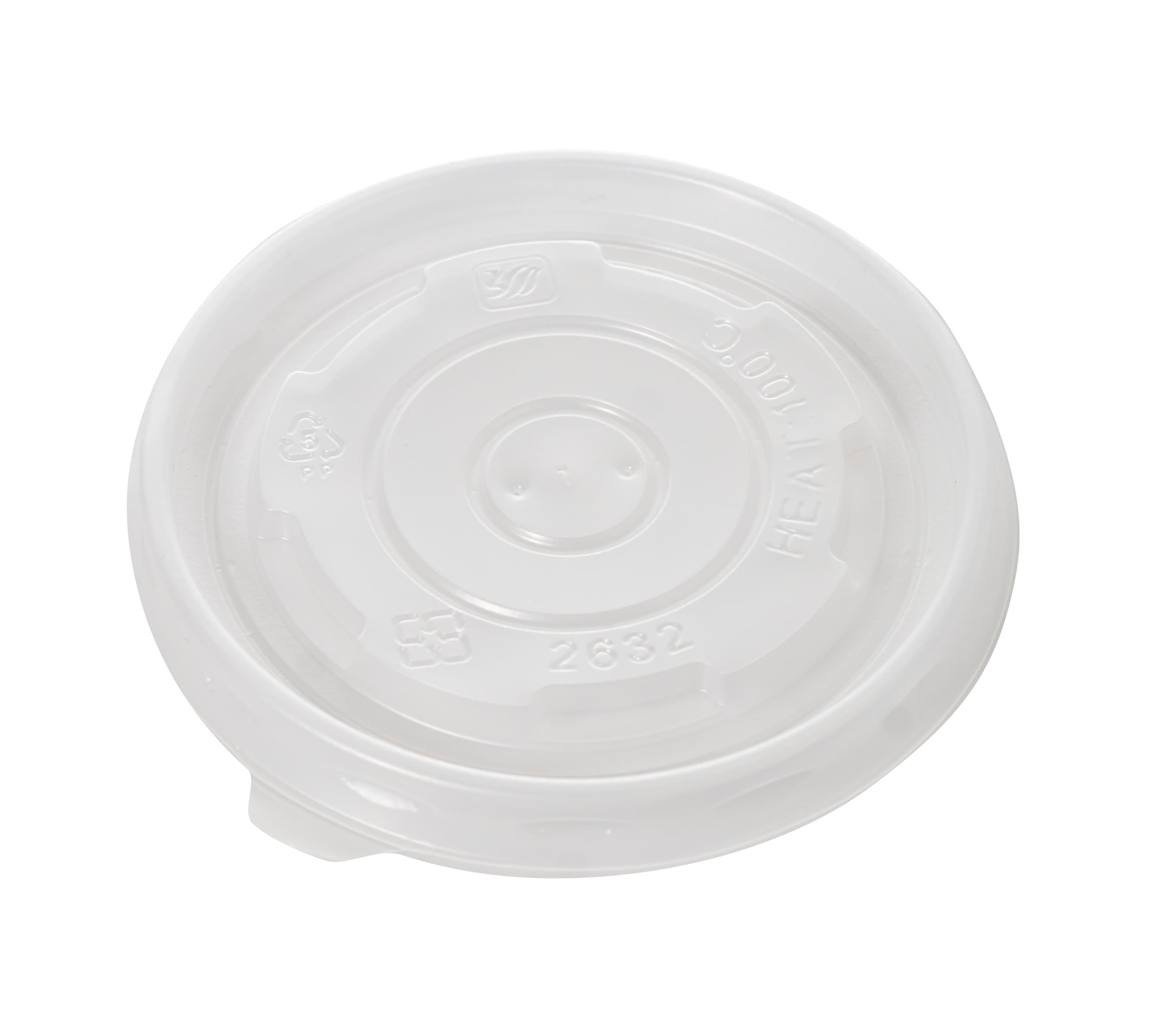 Lid PP Translucent For 8 OZ Hot Food Container Vented 1000/Case