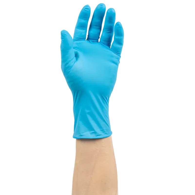 Nitra-Med Examination Gloves XL Blue 4MIL Heavyweight Nitrile Powder-Free 100 Count/Pack 10 Packs/Case 1000 Count/Case