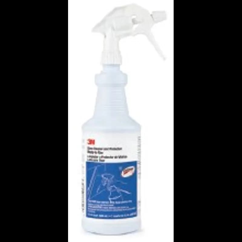 3M 17L Glass Cleaner & Protector Spray Bottle & Trigger Sprayer 1 QT PE Clear White Empty 1/Each