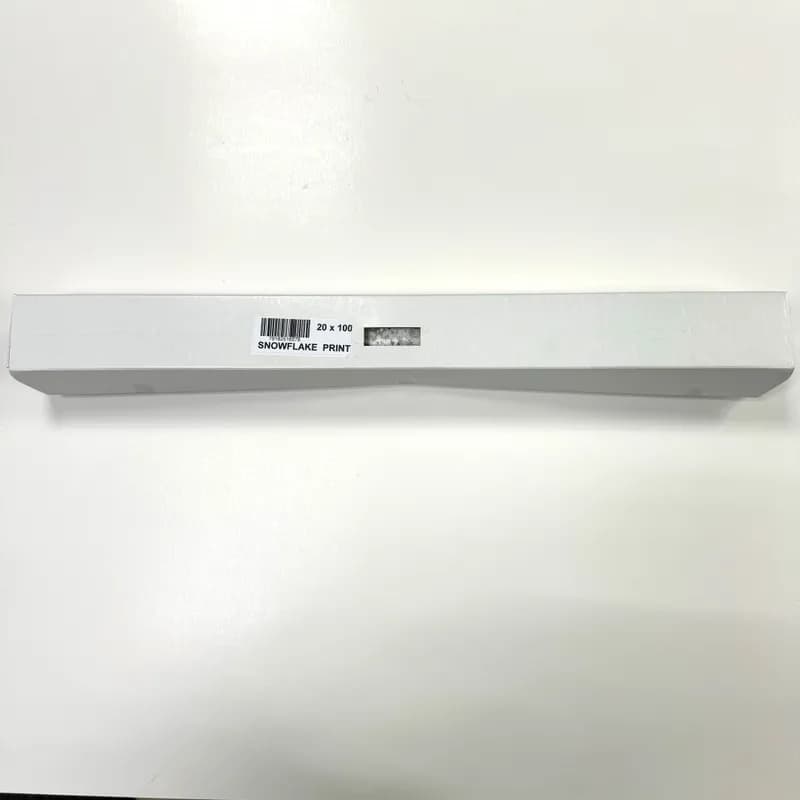 Cellophane Sheet 20X100 IN Snowflake 1/Roll
