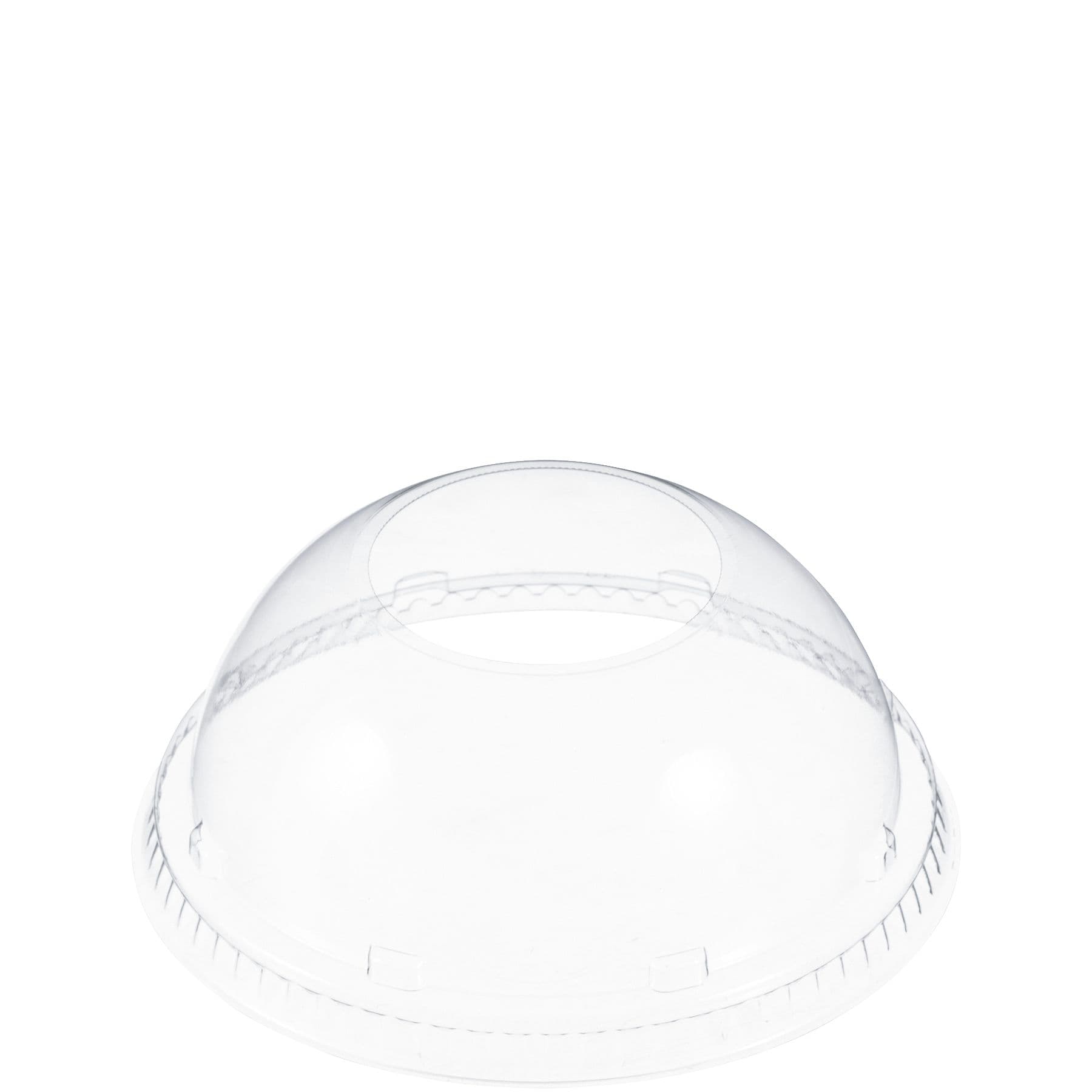 Dart® Lid Dome 4.8X1.89 IN PET Clear For 32-44 OZ Cold Cup With Hole Freezer Safe 50 Count/Pack 20 Packs/Case