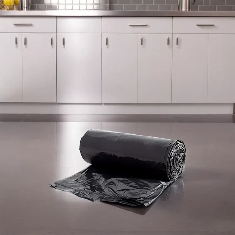 Victoria Bay Can Liner 24X33 IN Black 10MIC Roll 50 Count/Roll 20 Rolls/Case 1000 Count/Case
