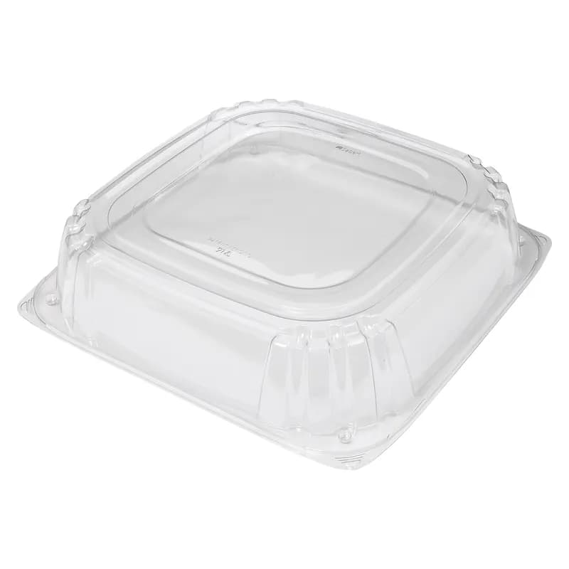 Victoria Bay Serving Tray Base & Lid Combo 16X16X4.56 IN PET Black Clear Square Freezer Safe 25/Case
