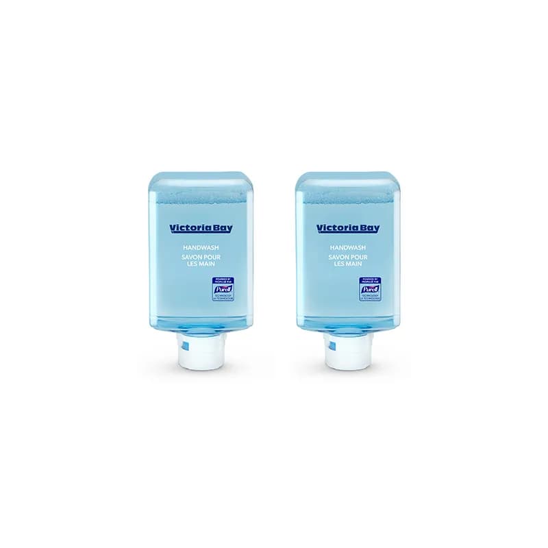 Victoria Bay Hand Soap Foam 1200 mL Fragrance Free Clear Refill VB10 Ultra Clean 2/Case
