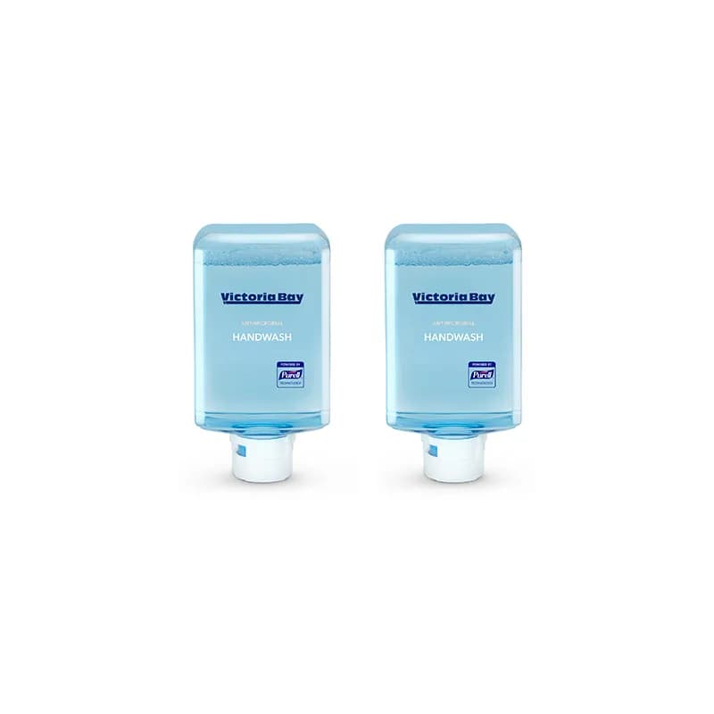 Victoria Bay Hand Soap Foam 1200 mL Fragrance Free Clear Antimicrobial VB10 2/Case