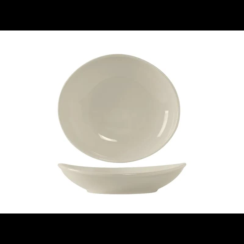 Bowl 7X6.125 IN 10.5 OZ China Eggshell Oval Fully Vitrified Oven Safe Dishwasher Safe Microwave Oven Safe 12/Case