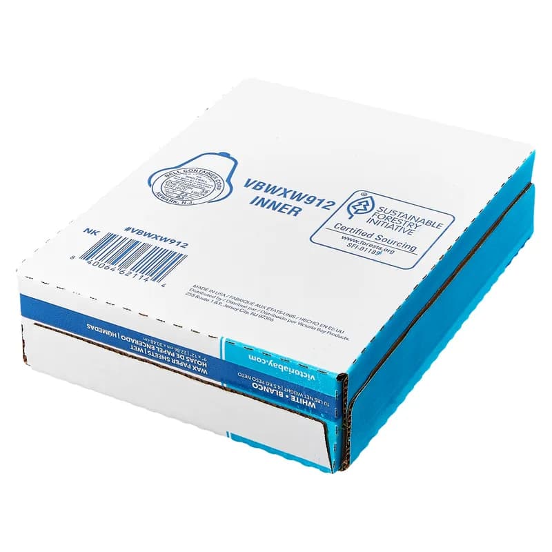 Victoria Bay Sheet 9X12 IN Wet Wax Paper White Microwave Safe Freezer Safe 10 LB 4 Packs/Case