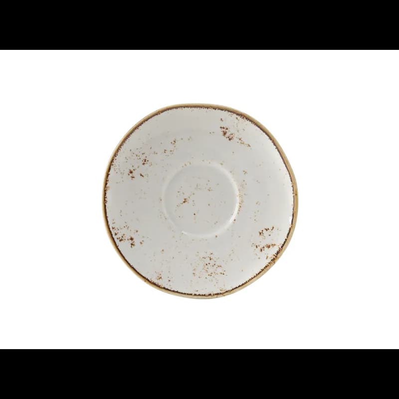 TuxTrendz Artisan Geode Saucer 6.375 IN China Agave Round Fully Vitrified 24/Case