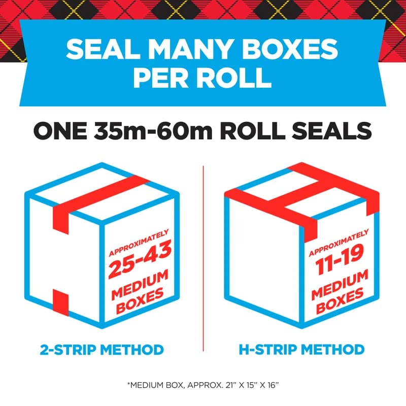 Scotch® 3850-ST-SRM Tape Dispenser Hot Melt Tape 1.88IN X54.6YD Clear Polypropylene Film Acetate Heavy Duty 3/Case