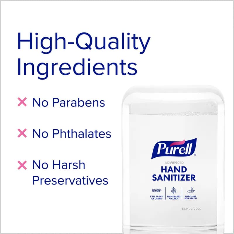 Purell® Advanced Hand Sanitizer Foam 1200 mL 4.33X3.36X8.64 IN Clean Scent For ES10 2/Case