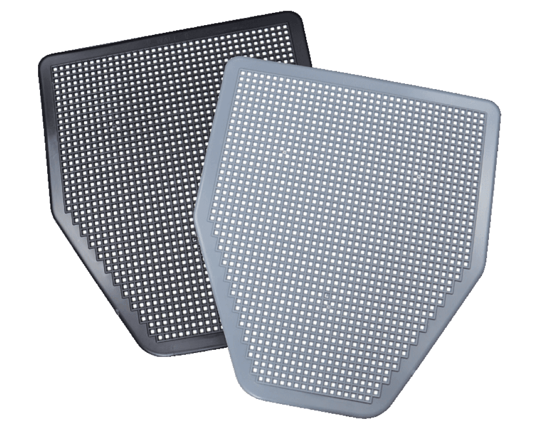Urinal Floor Mat Black Gray 6/Case