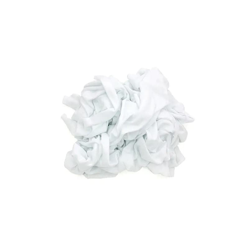 TaskBrand® T-Shirt Rag 10 LB Cotton White Reclaimed 1/Case