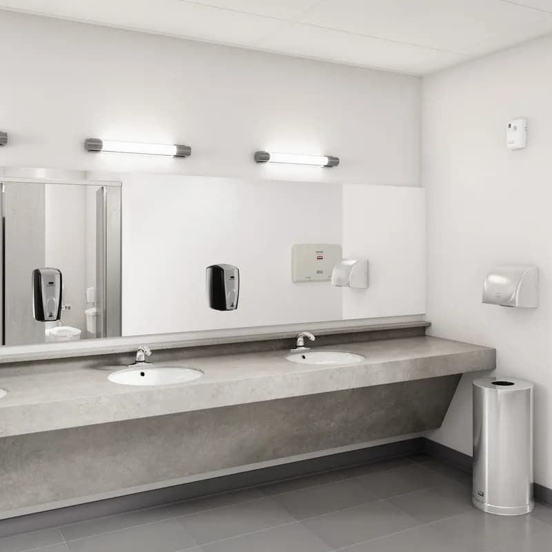 AutoFaucet® Milano Sink Faucet 6.50X2.13X3.75 IN Chrome Metal Touchless Center Set Kit 4 With 4IN Spout 1/Each