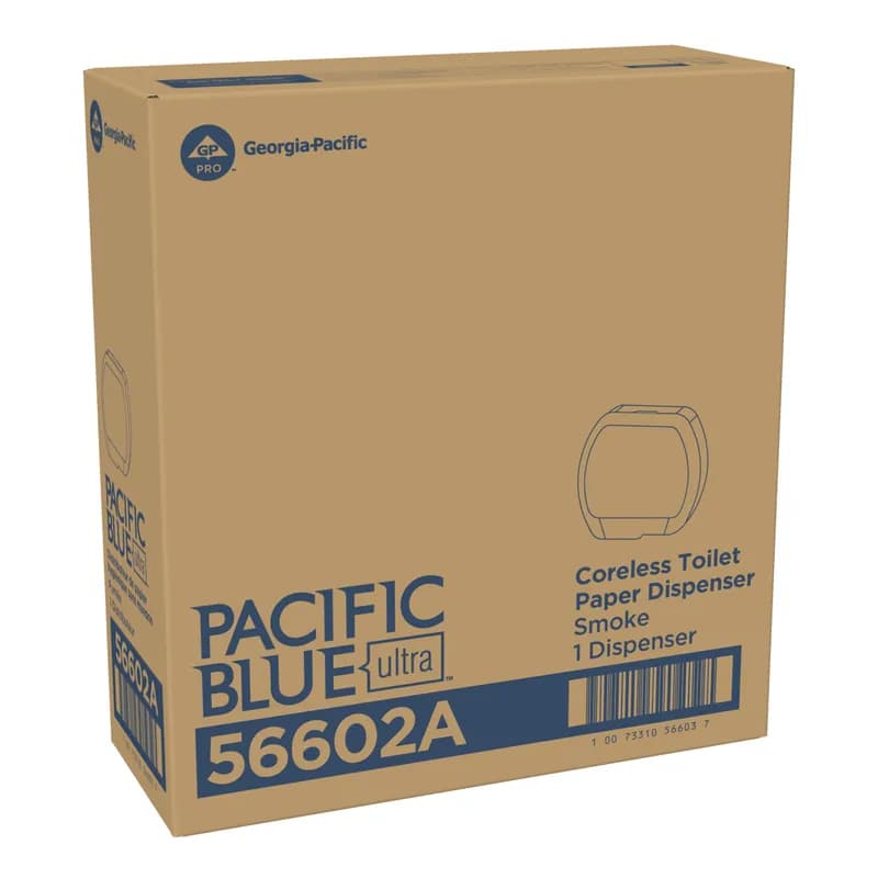Pacific Blue Ultra™ Toilet Paper Dispenser 5.50X17.20X16 IN Smoke Gray 4-Roll Coreless High Capacity 1/Each